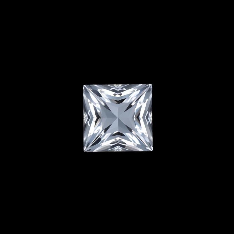 Princess cut lab-grown diamond