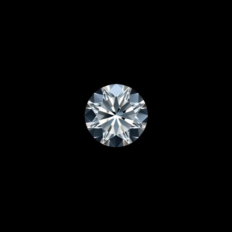 Round cut lab-grown diamond